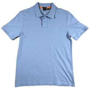 Boss Men’s Light Blue Short Sleeve Polo Shirt Size Large